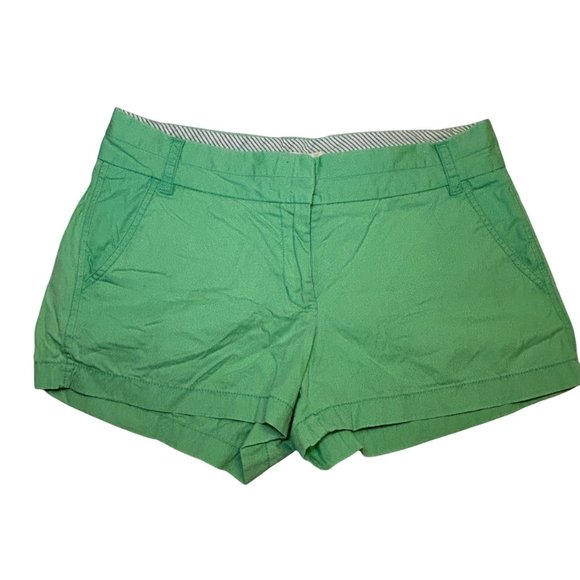 J.Crew Factory 3 Inch Chino Shorts Size 2 Classic Comfort Summer Style - Picture 1 of 8